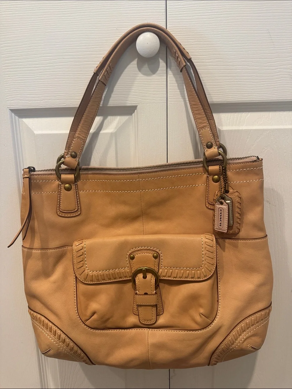 Coach Poppy Whipstitch Tote
